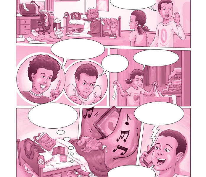 Comic Page for Educational Book / Client: CLE International