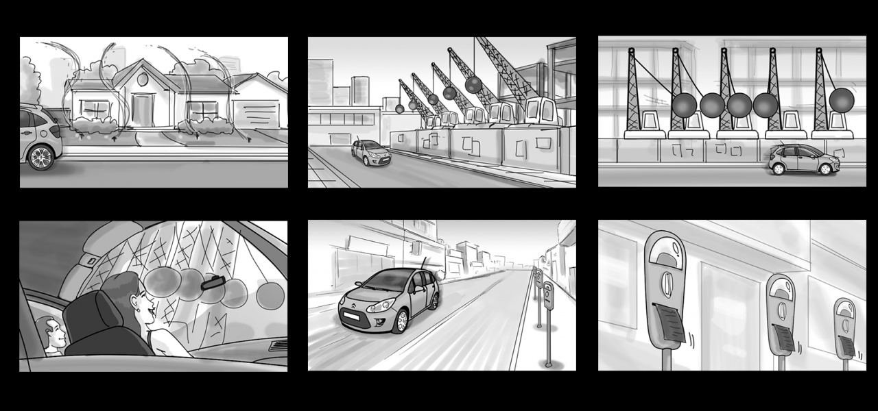 Client: Citroën / Storyboard for TV Ad / Agency: Euro Buenos Aires