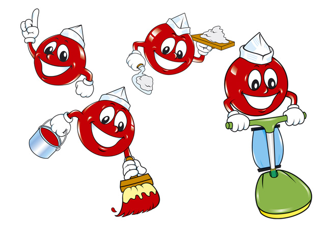Ceramicol (cleaning product) /Characters for Packaging