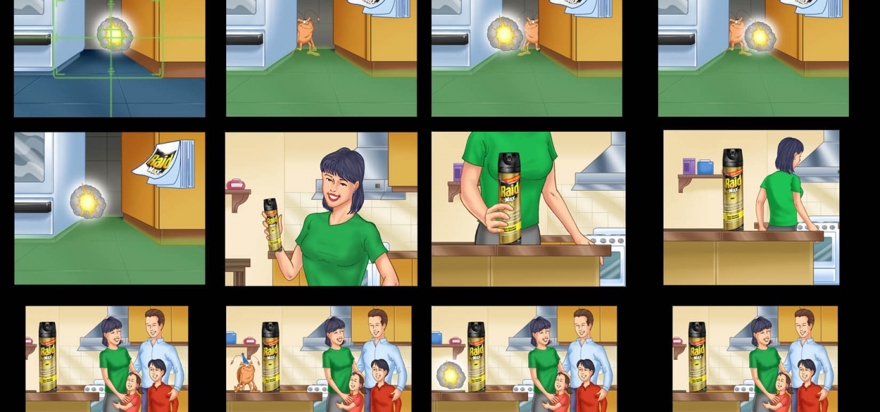Client: Raid / Storyboard for TV Ad / Agency: FCB Buenos Aires