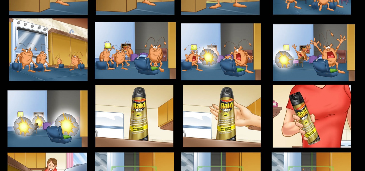 Client: Raid / Storyboard for TV Ad / Agency: FCB Buenos Aires
