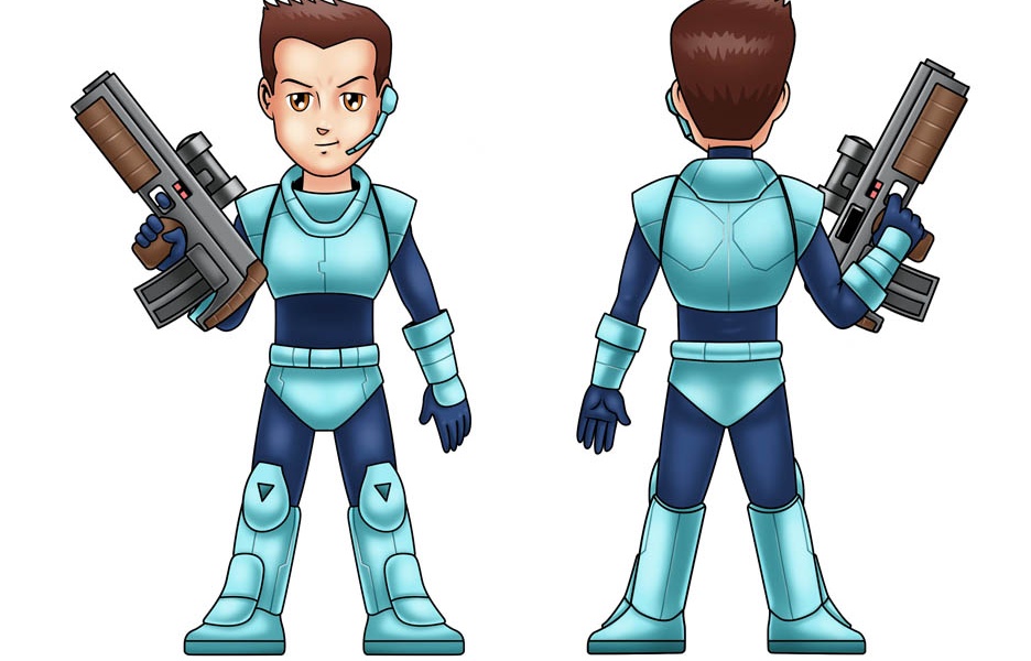 Model Sheet for Video Game Character